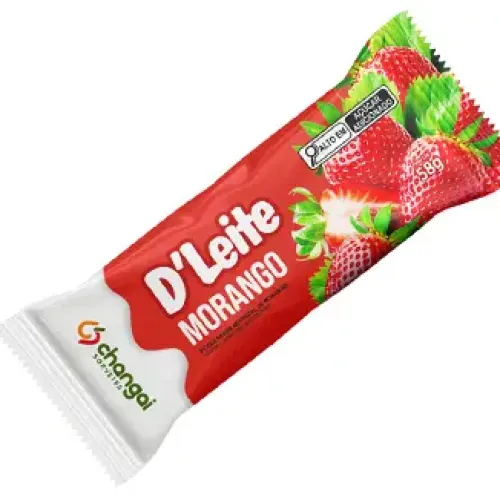 Picolé D'Leite Morango